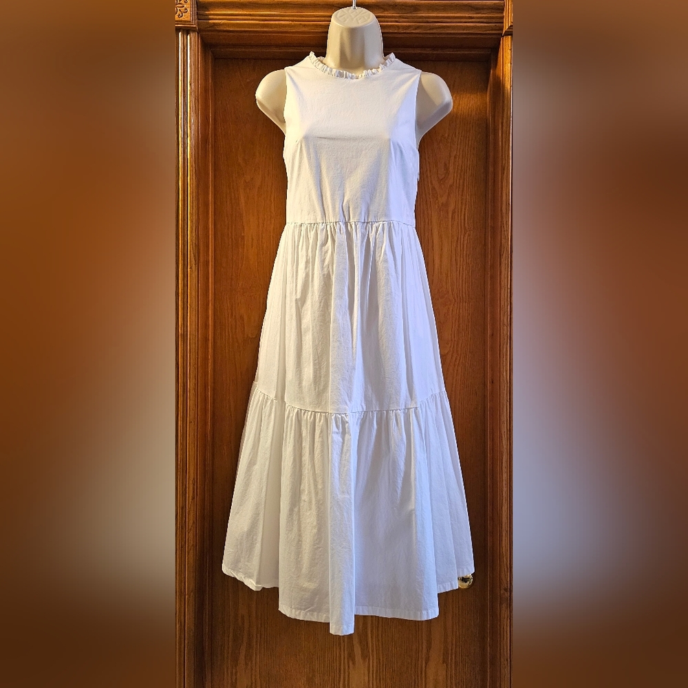 J. Crew White Shift Dress Size 0 XS-S NEW WITH TAGS